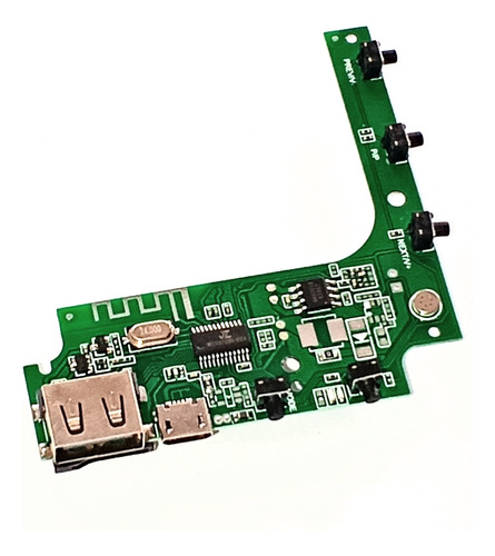 Placa Caixa Som Portátil Bluetooth Verde