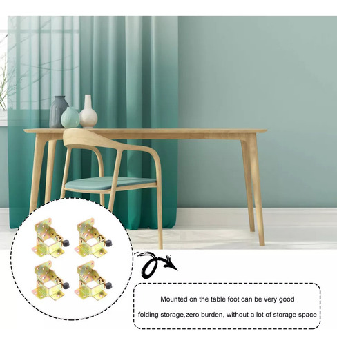 4 Patas De Mesa De Bisagra Plegable 90 Grados Mesa De Freno
