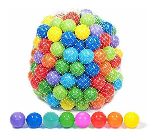 Pelotas De Plastico Suave Juego Con 8 Colores Vibrantes  Un