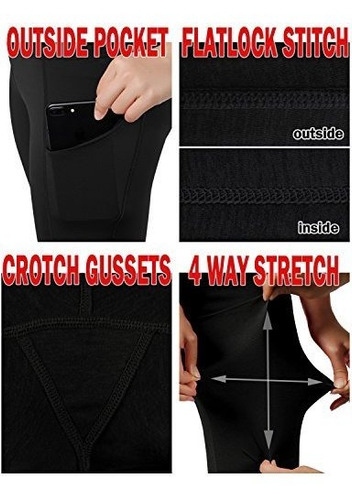 Ododo Pantalon Corto Yoga Cintura Para Control Abdomen No