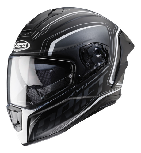 Casco Caberg Drift Evo Integral Negro Mate/blanco Con Pinloc