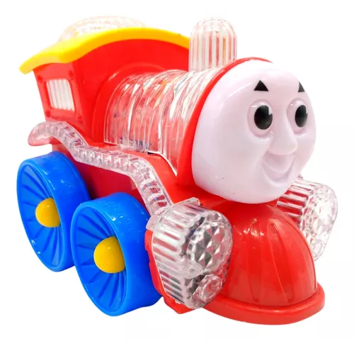 Trem Thomas Bate e Volta Dm Toys com Luz e Som Azul - Pequenos Travessos