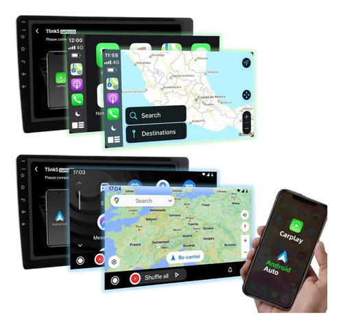 Android Peugeot 206 2000-2009 Gps Carplay Radio Touch Usb