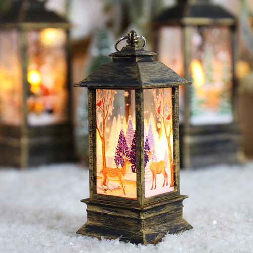 // Nuevo Farolillo Navideño For Colgar Con Pila -