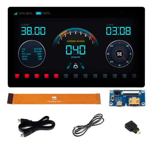 Waveshare Para Raspberry 7 Pulgadas Ips Capacitive Touch Dis