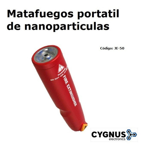 Imagen 2 de 6 de Matafuegos Extintor Portatil De Nano Particulas Marca Cygnus