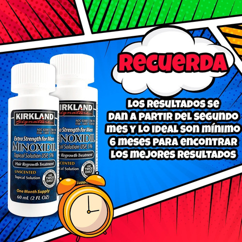 Imagen 6 de 7 de Minoxidil 5% Solución Tópica 2 Meses + Jabón Bergamota 125gr