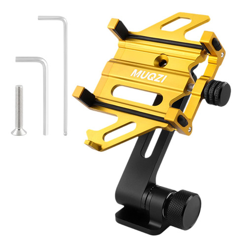 Soporte Resistente Para Celular En Bicicleta Oro
