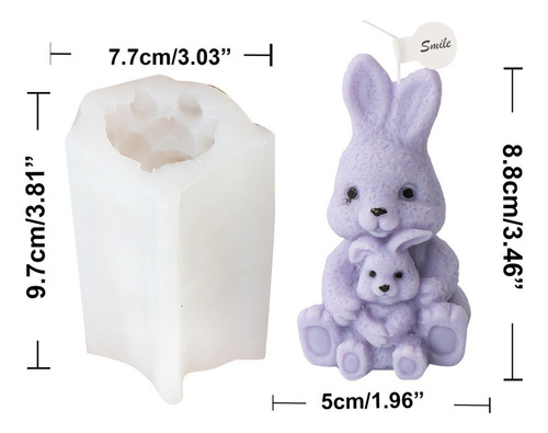 Molde De Conejo De Silicona Molde De Conejito Moldes Crea