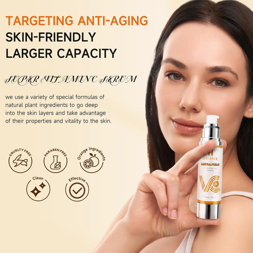 Sérum De Supervitamina C Para Rostro, Con Ingredientes Natur