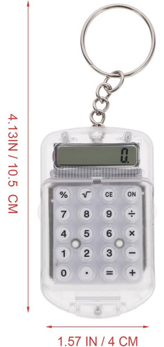 Nuobesty 3pcs Mini Calculadora Llavero Portátil Calculadora