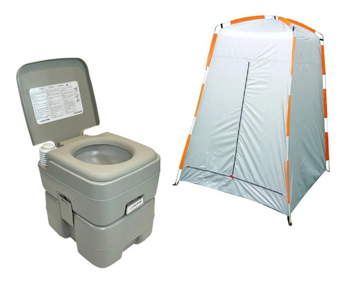 Banheiro Químico Vaso Portátil Ecocamp + Barraca Pampa Ntk