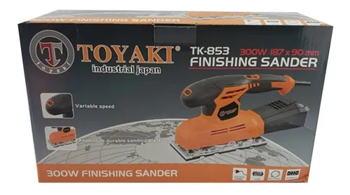 Lijadora Orbital 11000rpm 230x115mm 350w Toyaki Tk-831