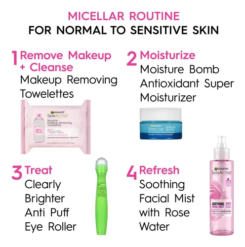 Toallitas Limpiadoras Faciales Y Desmaquillantes Garnier Ski