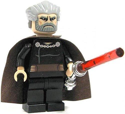 Lego Star Wars Count Dooku Minifigure Con Sable De Luz