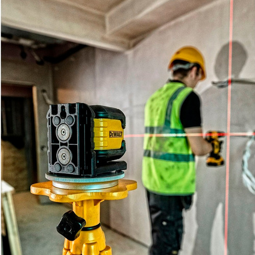 Nivel A Laser 2 Linhas Vermelho Base Gira. Dw08802 Dewalt