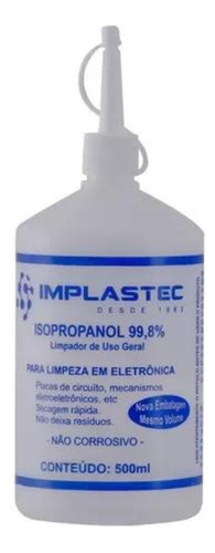 Álcool Isopropílico Limpa Placa Eletrônica 500ml