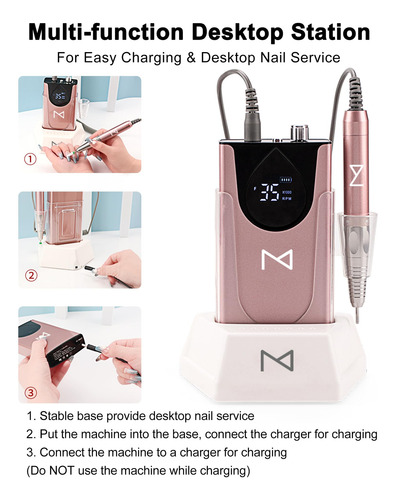Máquina Perforadora De Uñas M Max Professional Con Motor Sin