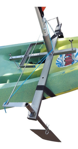 Imagen 3 de 6 de Vela Para Kayak Kit Completo - Adaptable A Kayaks Simples