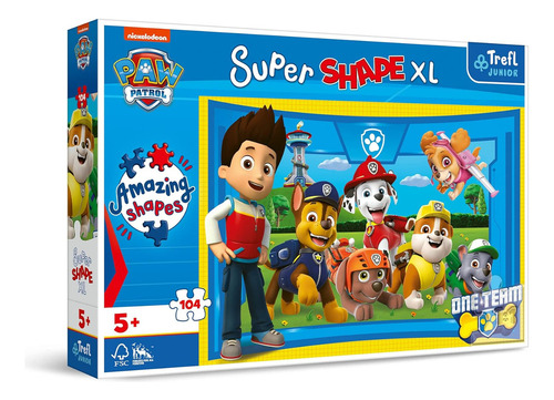 Rompecabezas Paw Patrol 104 Pz Trefl Nickelodeon Rider