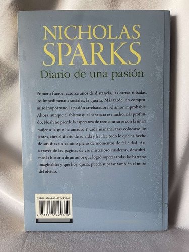 Diario De Una Pasión Nicholas Sparks (Usado)