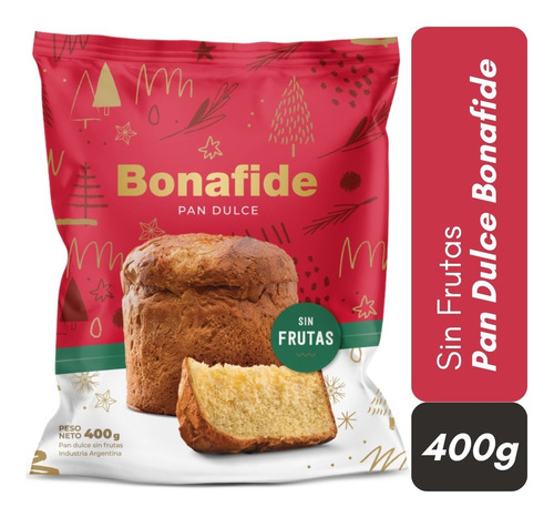 Pan Dulce Sin Frutas Bonafide 400 G