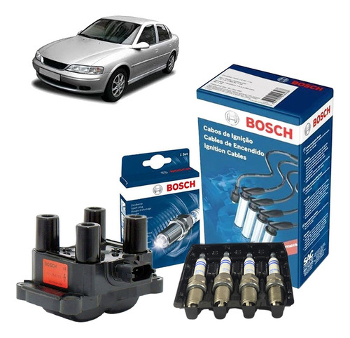 Kit Vela Cabo Bobina Vectra 2.2 16v Dohc Sfi 98 Gaso Bosch