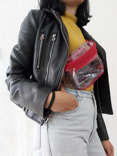 Imagen 7 de 8 de 200 Cangureras Transparentes Notbigdeal Roja Unisex