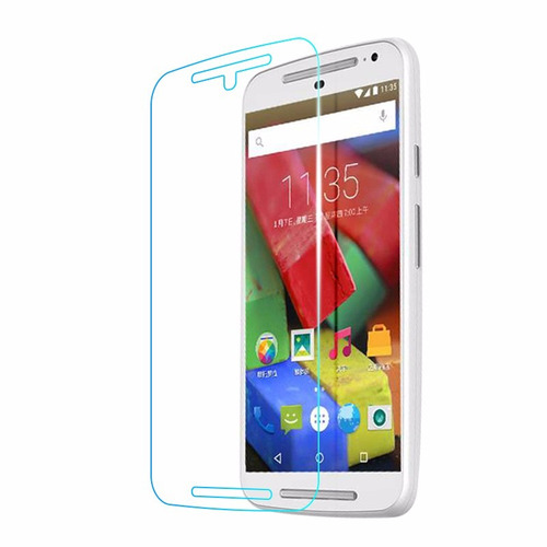 Lamina / Mica De Vidrio Templado Para Moto G2 + Instalacion