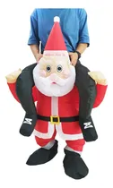 Comprar A Nuevo Disfraz Inflable De Papá Noel Con Muñeco De Nieve Y