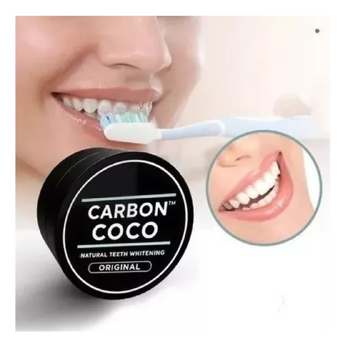 Blanqueador Dental Miracle Carbon Coco Natural Envio Gratis