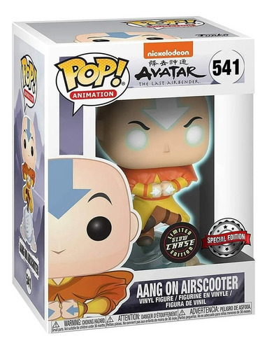 Aang Airscooter Chase Avatar Leyenda De Aang Por Funko Pop