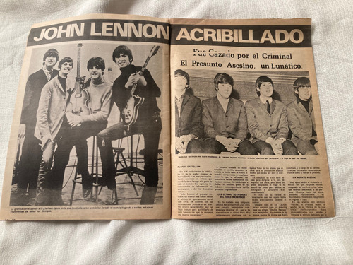 Revista De La Época De La Muerte De John Lennon The Beatles (Usado)