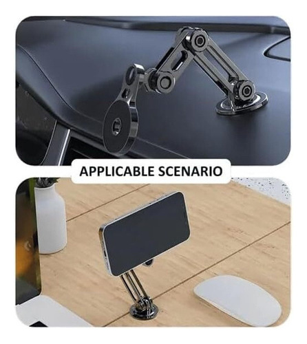 Soporte Magnético Teléfono De Metal Para Automóvil 360 °