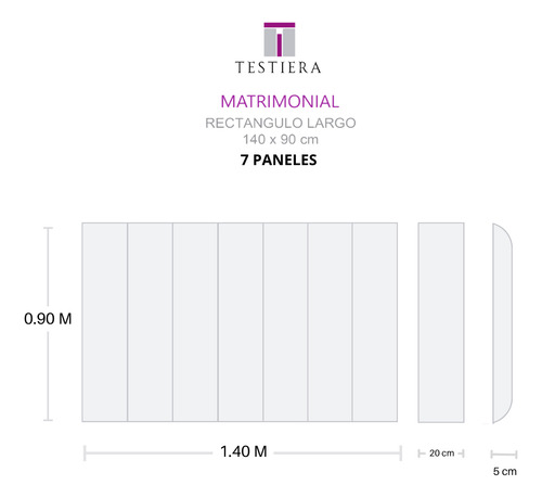 Cabecera Modular Testiera Mod Rl-5 Terciopelo Matrimonial