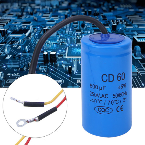 Star Capacitor Start Cd60 250vac 500uf -40°c 70°c 21