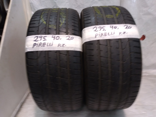 Pirelli P Zero 295/40/20 *106y Par Testado Menos De 1/2 Vida (Usado)