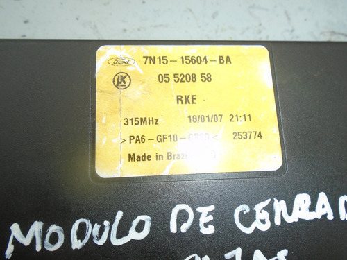 Imagen 3 de 4 de Vendo Modulo De Cerradura De Puerta De Ford Ecosort, 2007