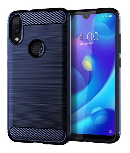 Funda Tpu Antigolpe Carbono Para Xiaomi Mi Play