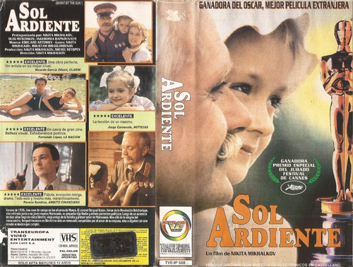 Sol Ardiente Vhs Nikita Mikhalkov Burnt By The Sun 1994