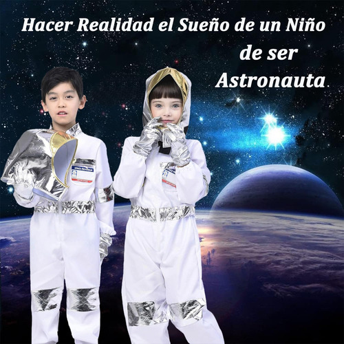 Disfraz Astronauta Halloween Niño Niña, Traje De Astronauta