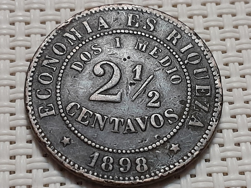 Moneda 2 1/2 Centavos 1898 - Cobre