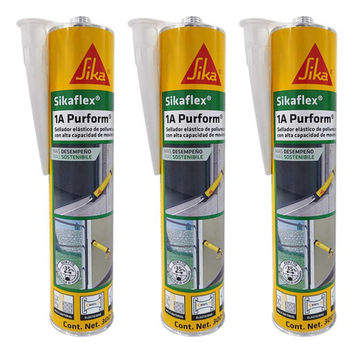 3 Pack Sikaflex-1a Purform Blanco 300 Ml Sika Msi