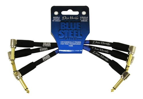 Cables Dean Markley Blue Steel Interpedal 15cm 3 Unidades