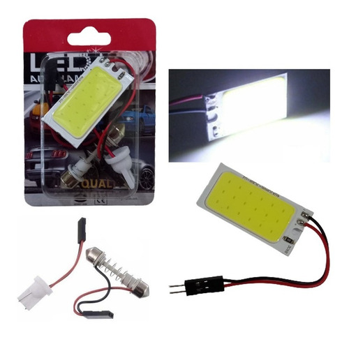 Luces De Techo Muelita Galleta T10 Fusible 18 Led Luz Blanca