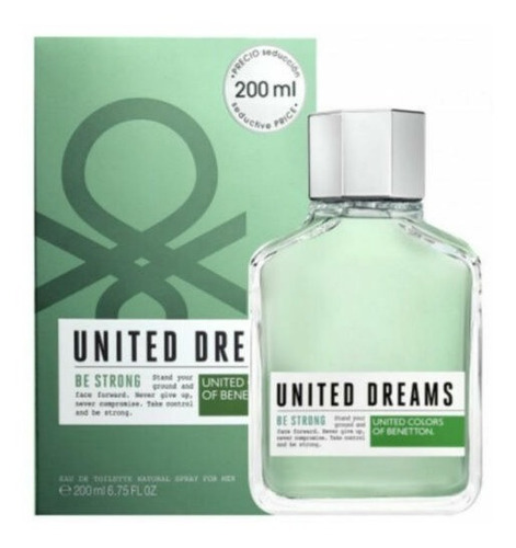 Perfume Benetton United Dreams Be Strong Edt 200ml Cab.
