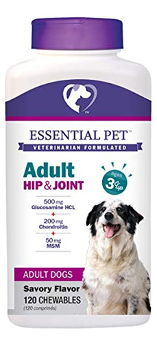 Essential Pet Adult Dog Hip & Joint Support Masticable Table