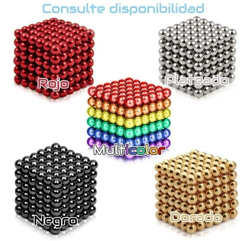 Neocube Buckyballs 216 Esferas 5mm Iman Neodimio Multicolor