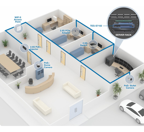 Switch No Administrado Trendnet De 10 Puertos 10g,