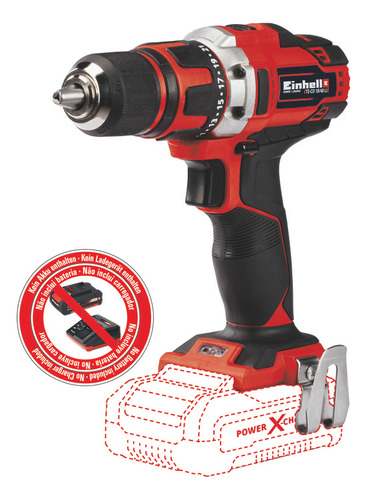 Taladro Atornillador Te-cd 18/40 Li-solo Einhell Color Rojo Frecuencia 50 Hz